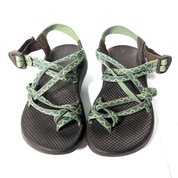Chaco ZX1 Ecotread Multicolor Adjustable Strappy Hiking Sandals - Picture 1 of 8